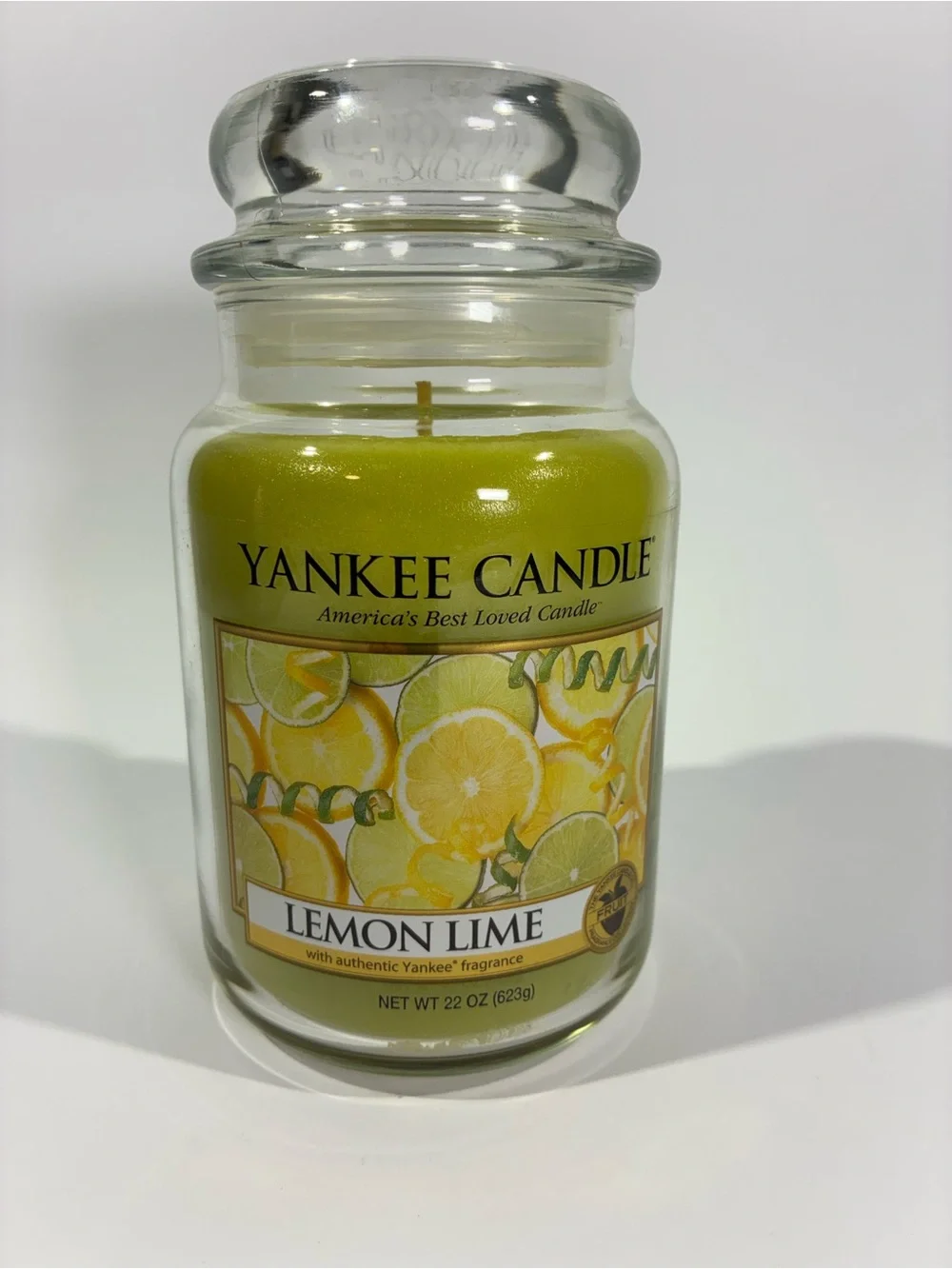 Yankee Candle Lemon Lime 22 Oz Large Jar Retired Vintage Unburned